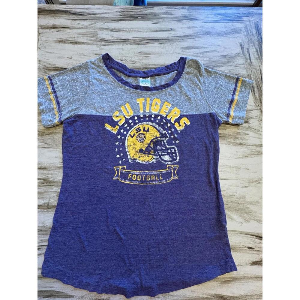 Rivalry Threads LSU Women’s Football Tigers Tshirt Size Large 12/14 Top